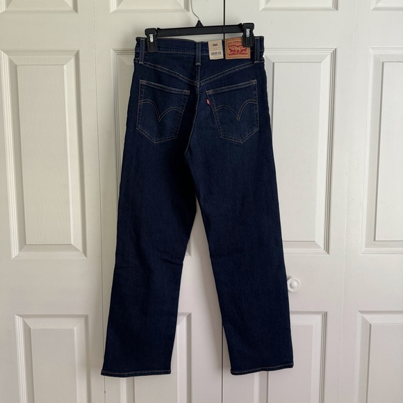 LEVI’s Distressed Ribcage Straight Ankle Jeans Size 27 Blue - Picture 2 of 13